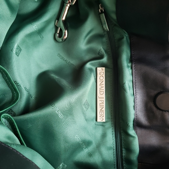 Donald J Pliner Leather Shoulder Bag - Picture 9 of 13